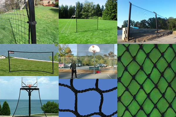 Custom basketball barrier netting